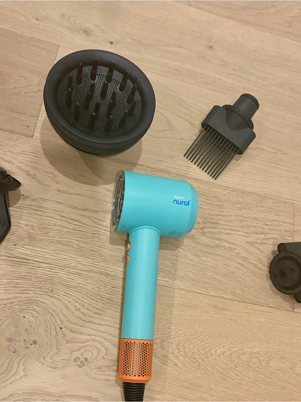 Dyson Nural hair dryer with accessories